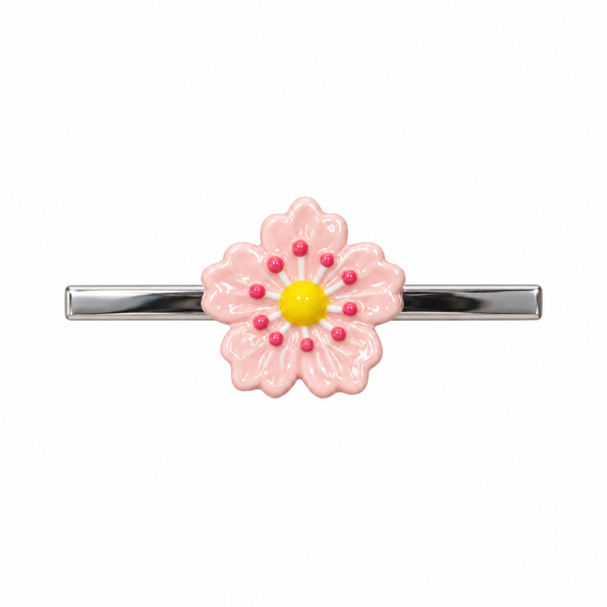 Pink Flower Whoop Charm