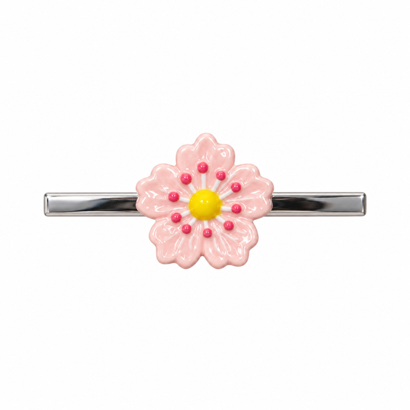 Pink Flower Whoop Charm